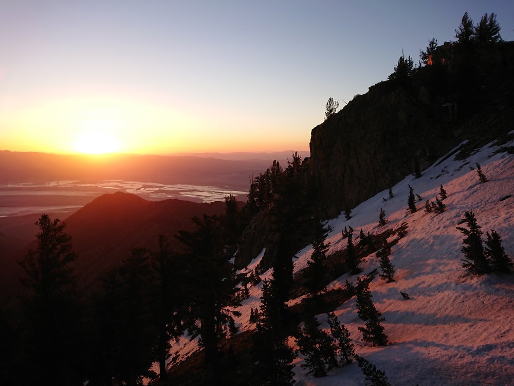  The beautiful sunrise over Owens Valley, getting up early was definitely worth it 