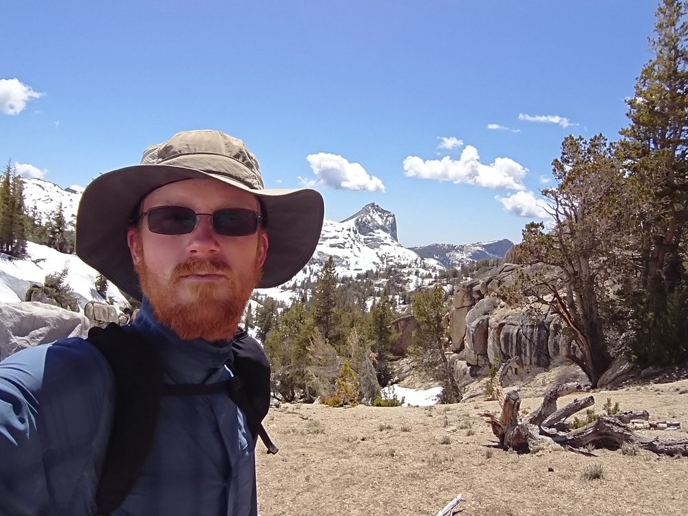 The top of Benson Pass was partly snow free