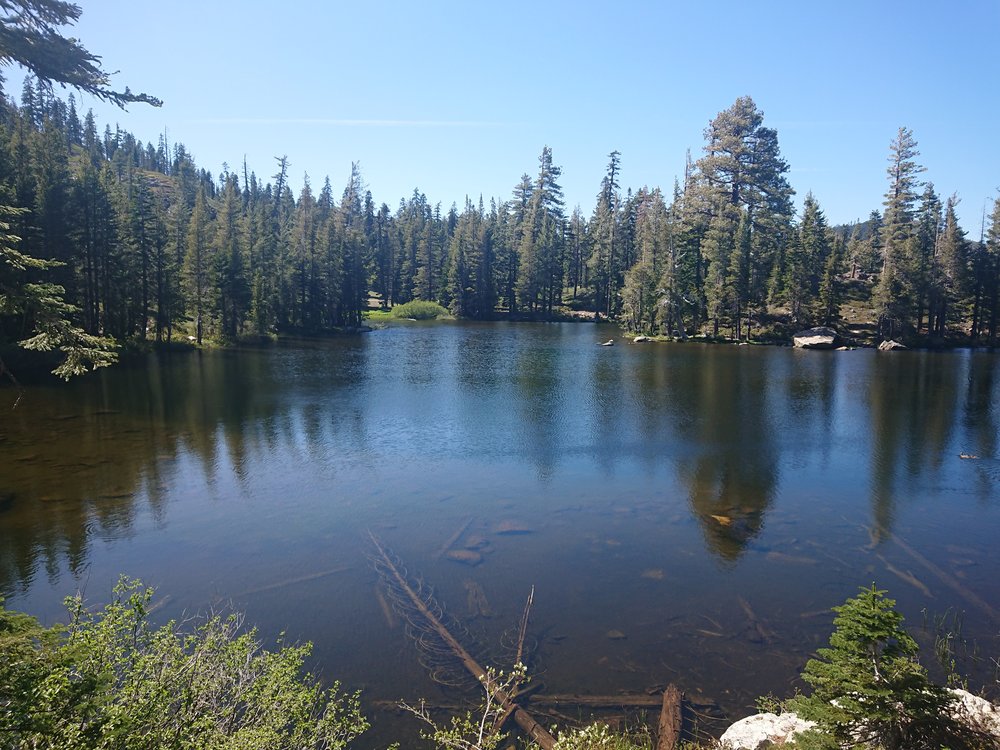  It was not all mountains and rocks I also passed some lovely lakes 