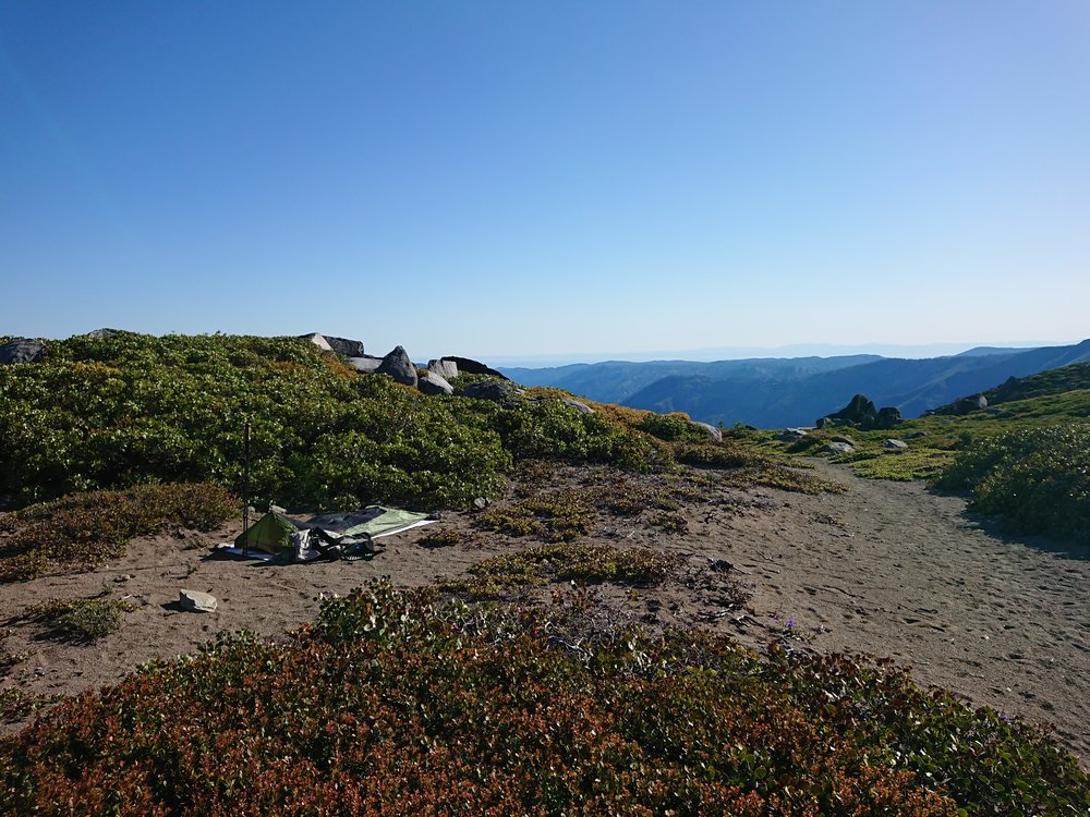  A bit of an exposed camp but with amazing views 