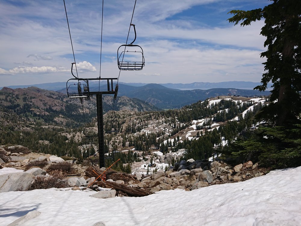  Recently I have passed a lot of ski resorts. Many of these still had quite some snow as they usually are located in northern facing slopes 