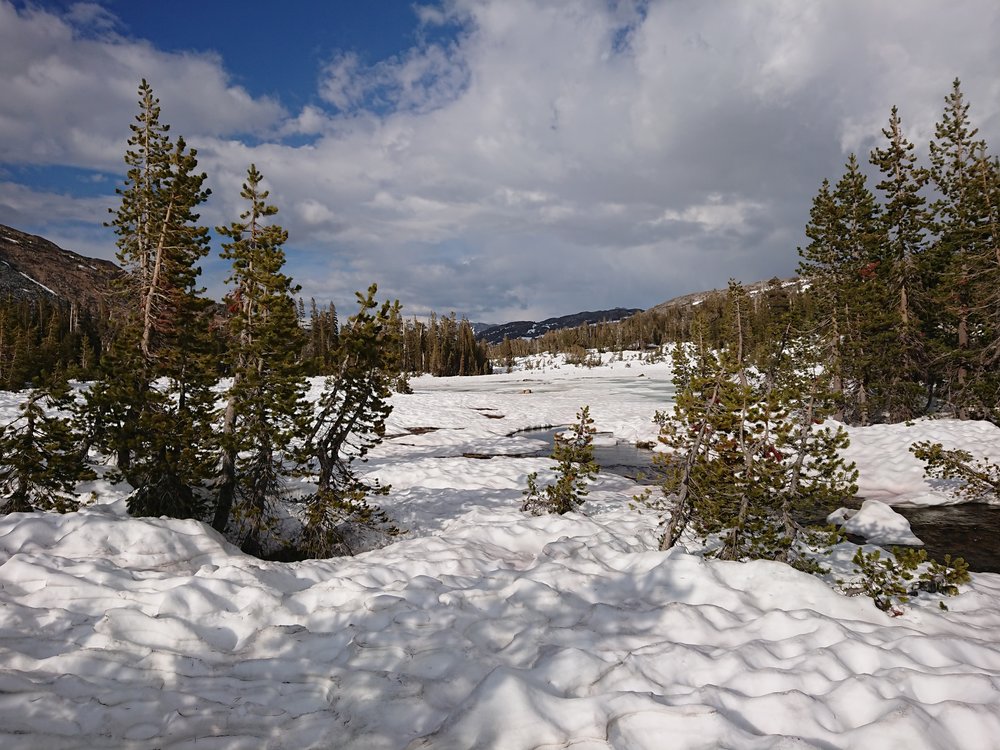  Lots of snow with plenty of suncups 