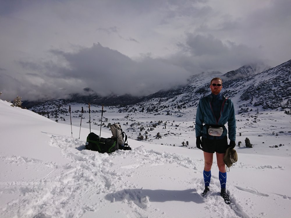  At the top of the pass we could see a lot of nasty clouds in the distance 