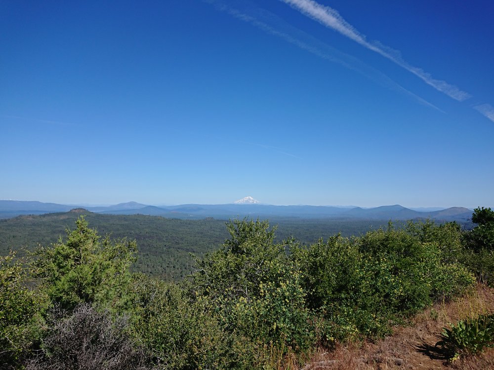  Mount Shasta in the distance. During the day or slowly grew larger 