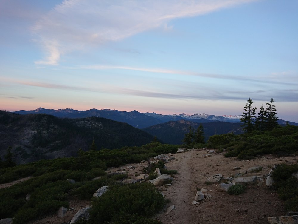 Hiking along the trail early in the morning can be quite wonderful