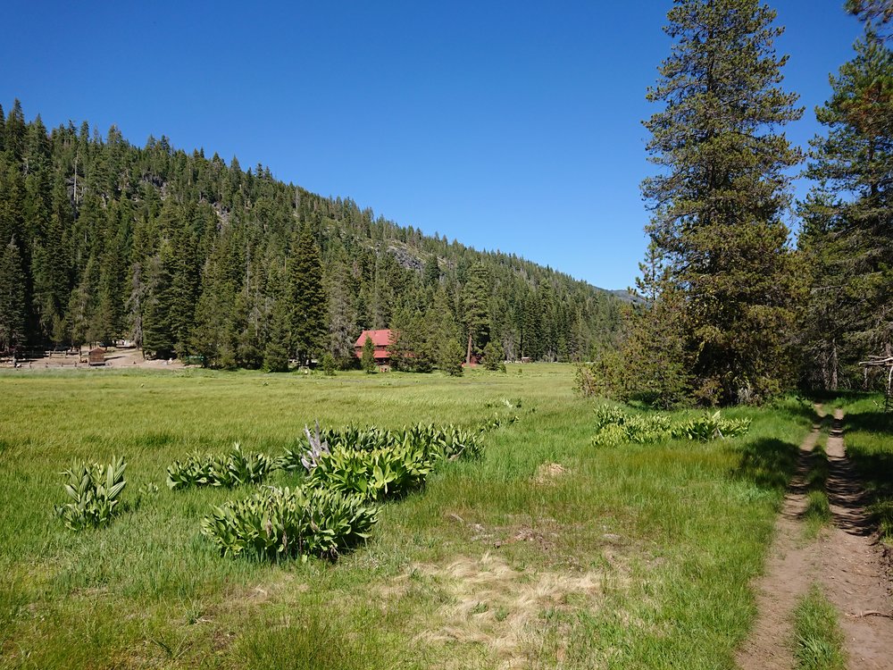  Drakesbad Guest Ranch is located in a nice green meadow 