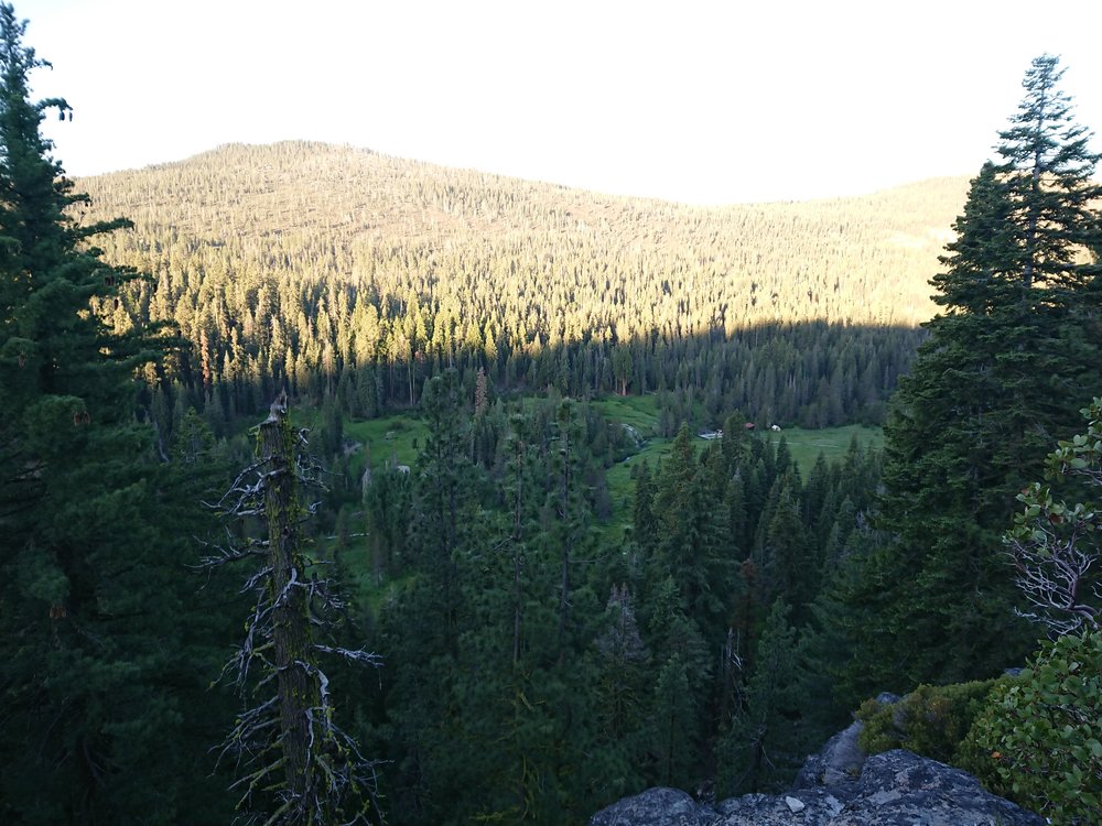  Looking back down at Drakesbad Guest Ranch 