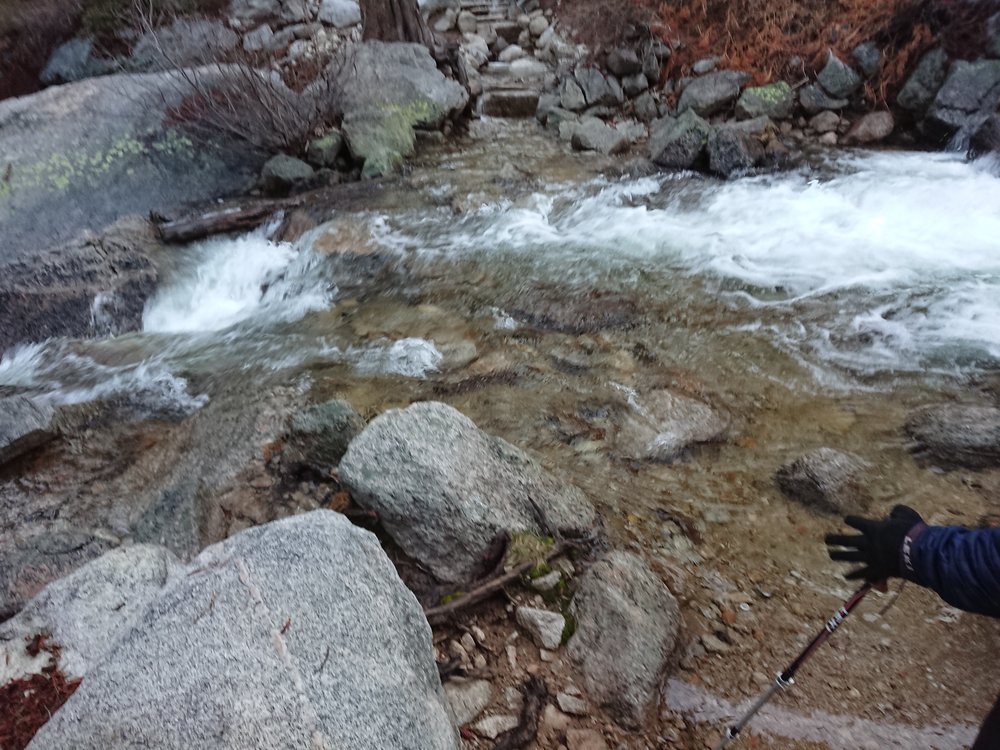  The first stream crossing of the day which was right after getting started. 