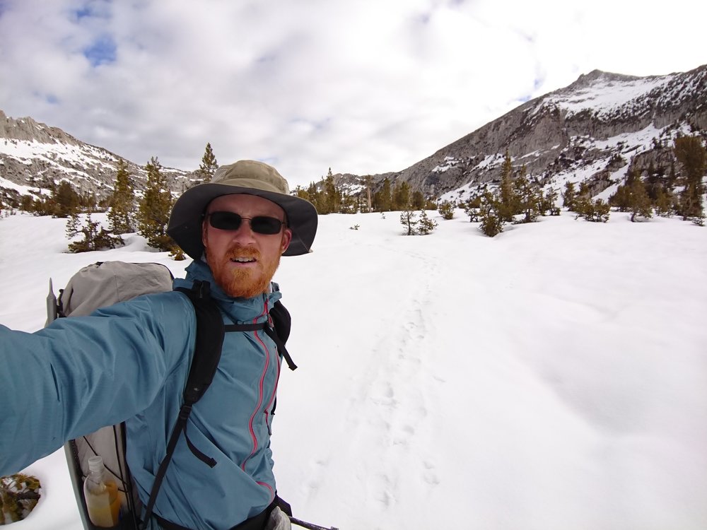  We once again had to cross big open snowfields 