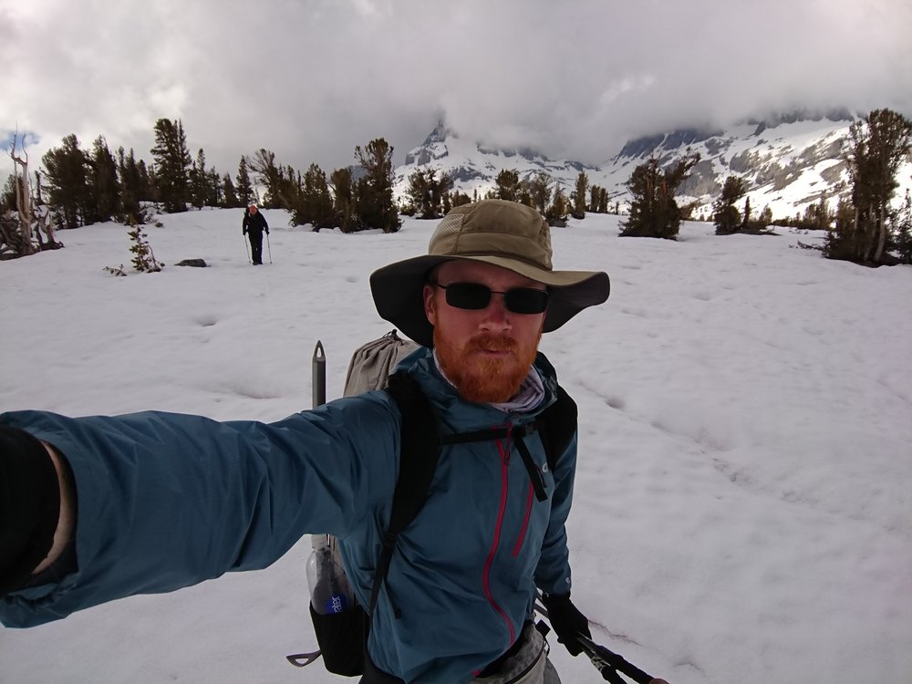  Plenty of snow hiking on the way to Island Pass 