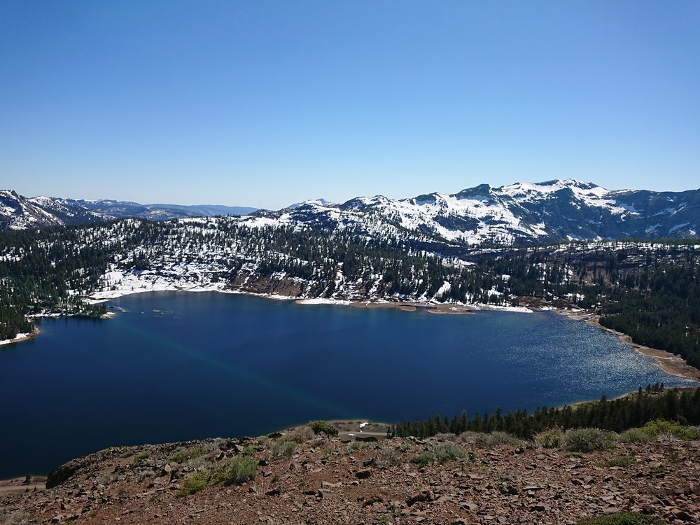 When we reached the high point of the last climb of the day we had great views