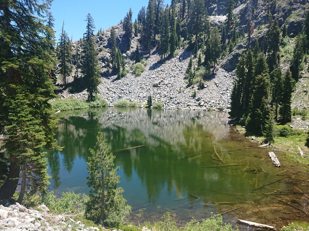  I passed a few lakes like this one 