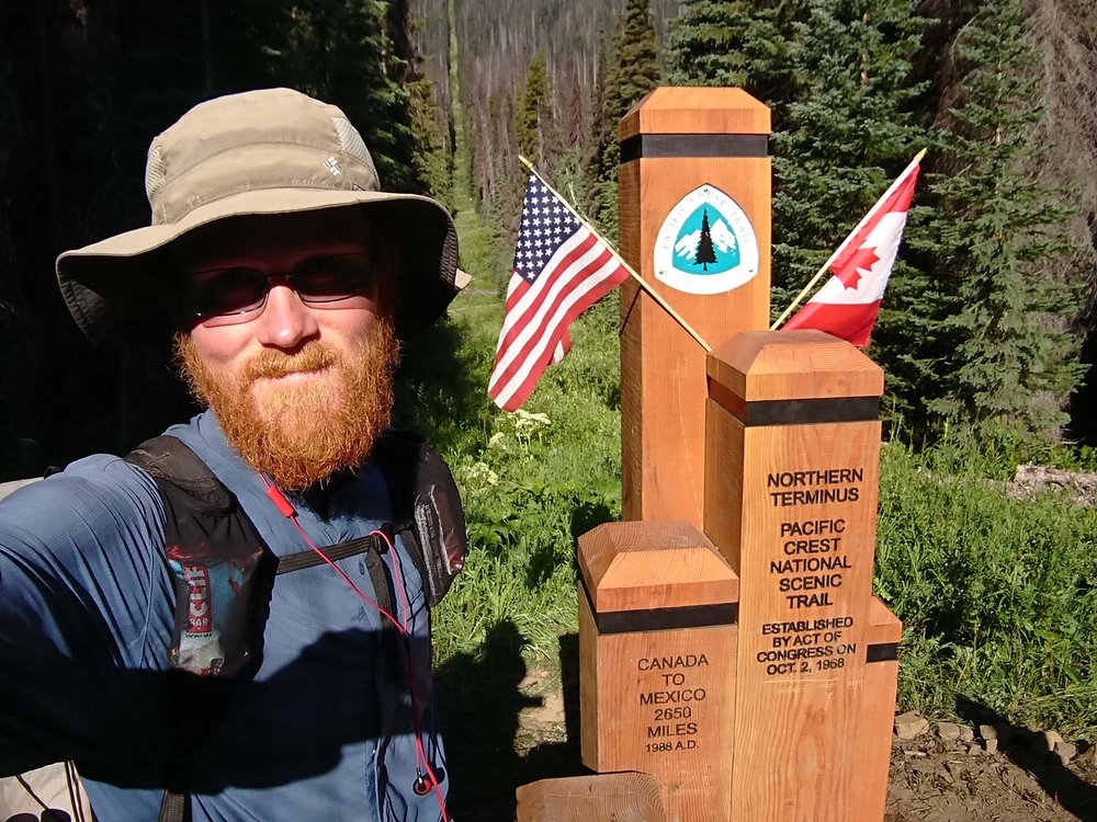  Finally at the monument at the Northern Terminus 