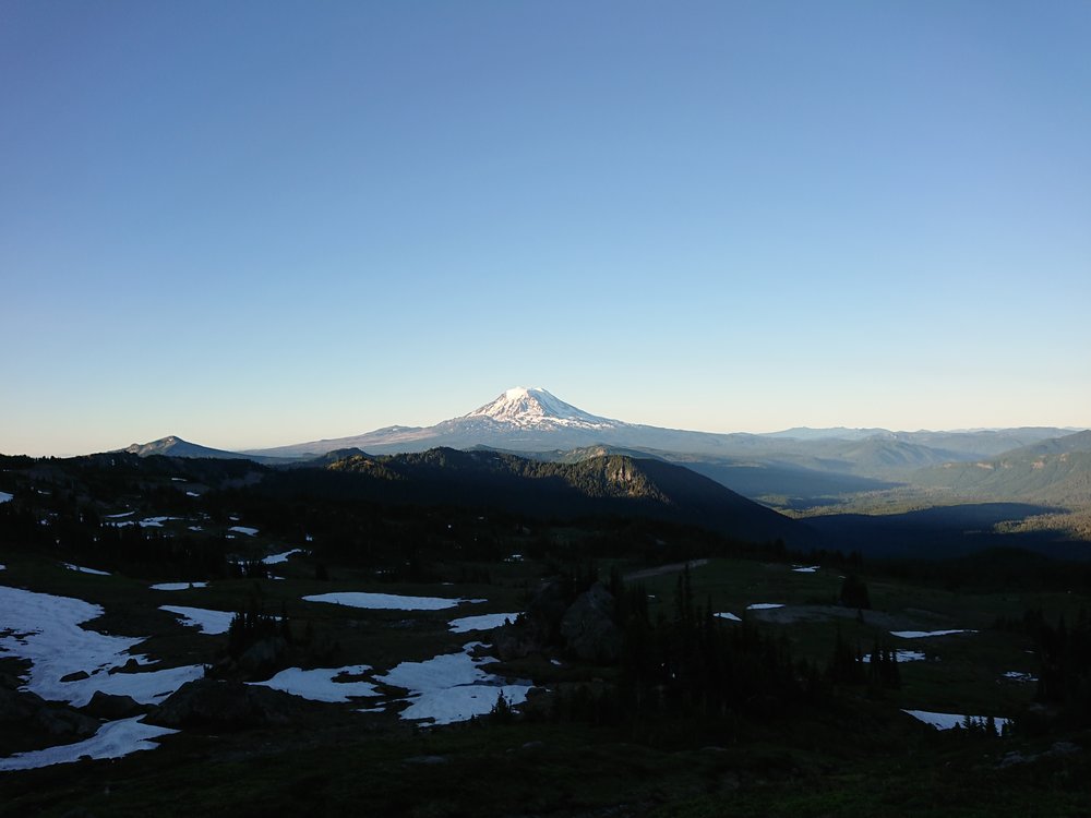  Looking back at Mount Adams I believe 