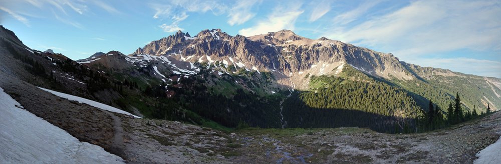 Great view from the last stretch before Cispus Pass