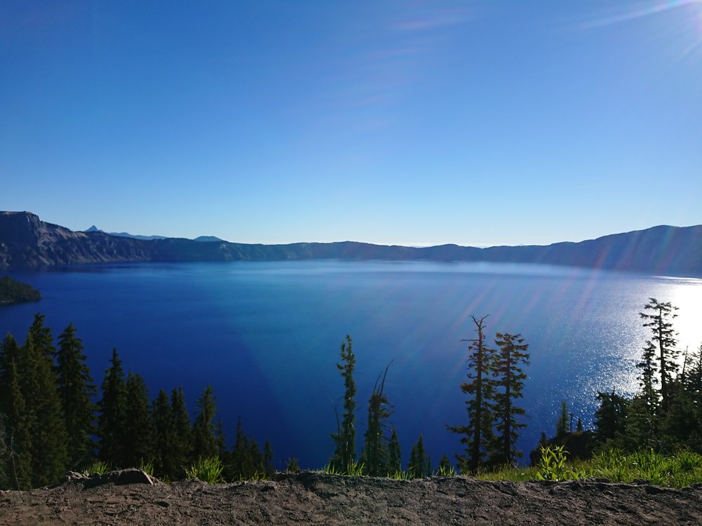  One of my first views of Crater Lake 