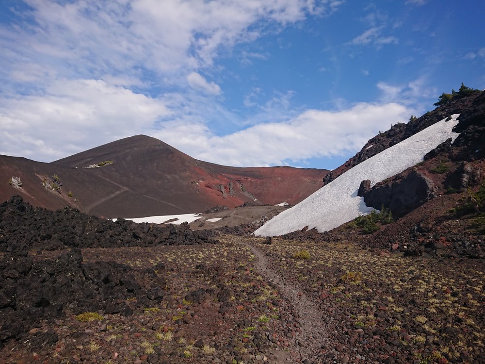  Still a lot of lava rocks and a bit of snow 