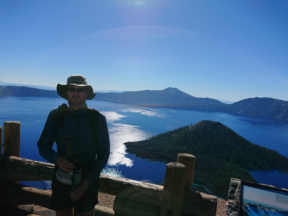  Me at a lookout over Crater Lake 