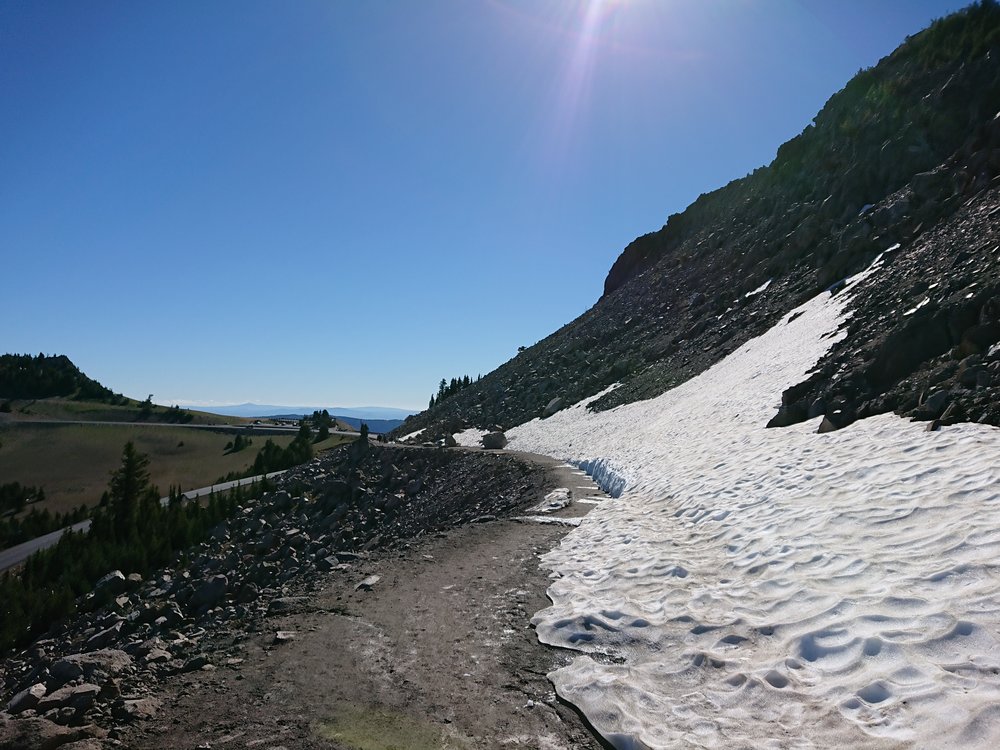  Rim Trail had a bit of snow near Watchman 